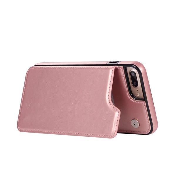 iPhone 7 Plus - Läderskal med Plånbok/Kortfack från NKOBEE