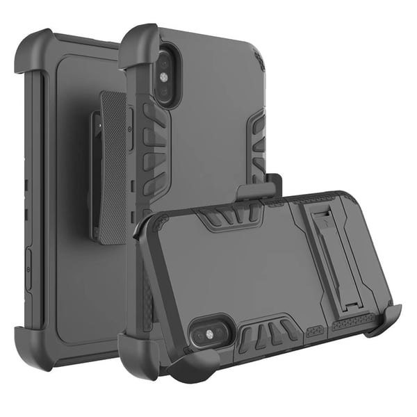 LEMAN Skyddsskal till iPhone X/XS (Clipsfunktion)