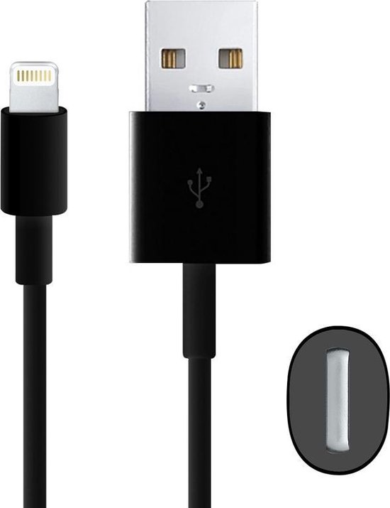 USB-Ligtning/Iphone kabel 1m 2.4A  ip7/i8/xr/11/12