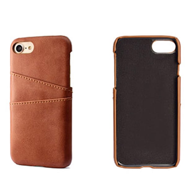 Exklusivt Smart Vintage skal med kortfack - iPhone SE 2020