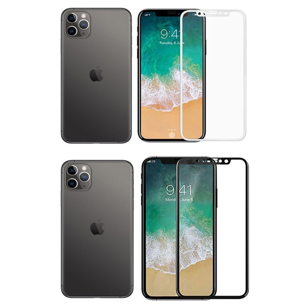 10-PACK iPhone 11 Pro Max HuTech Carbon Skärmskydd