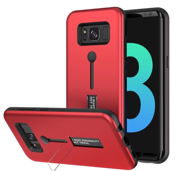 Stilrent skal med Fingerhållare till Samsung Galaxy S8