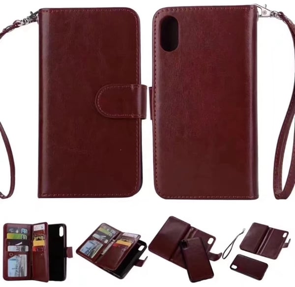 Stilrent Plånboksfodral Sedelfack för iPhone X/XS (9-Kort)