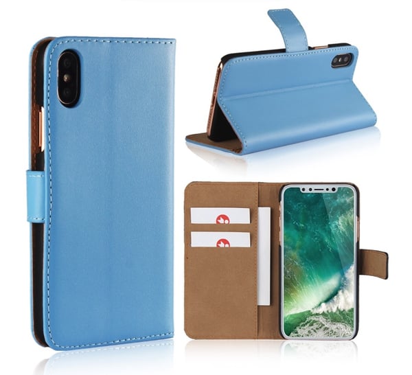 Plånboksfodral i Läder för iPhoneX