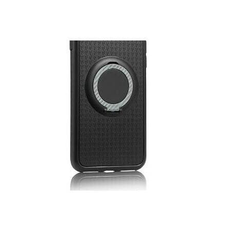 iPhone 6/6S+ - Carbon Silikonskal med Ringhållare FLOVEME