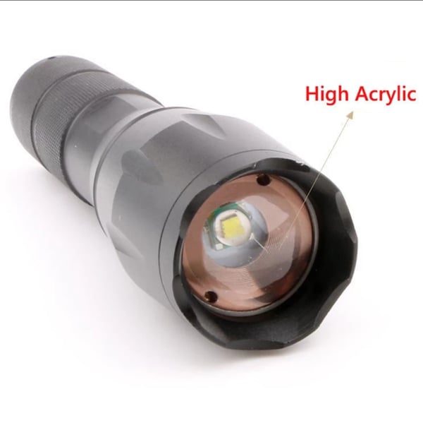 Smidig Slittålig T6 Zoom LED Ficklampa