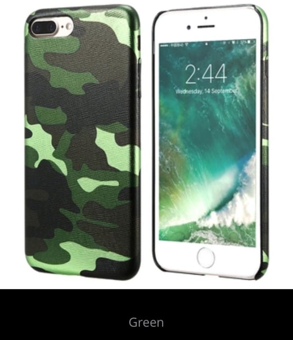 Stilrent Exklusivt Militärmönstrat skal - iPhone 7 PLUS NKOBEE