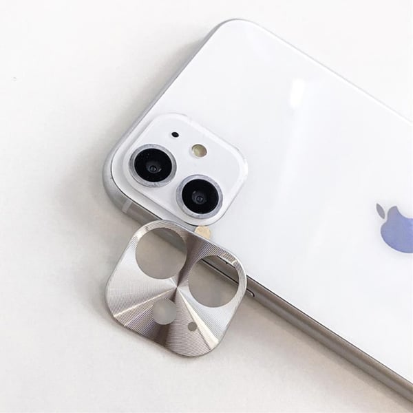 Al Alloy iPhone 11 Ultratunn Kameralinsskydd Ram
