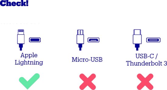 USB-Ligtning/Iphone kabel 1m 2.4A ip7/i8/xr/11/12