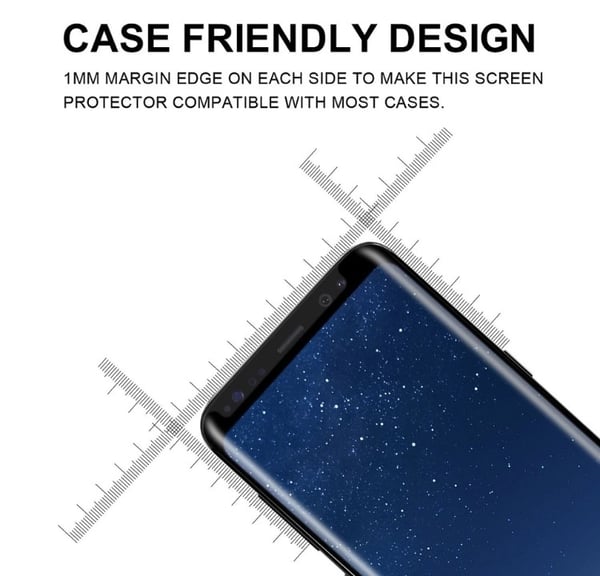 Samsung Galaxy S8+ Skärmskydd CASE-Friendly HuTech 3-PACK