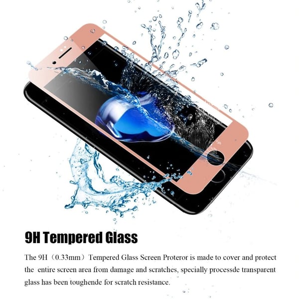 iPhone 7 3-PACK Sk�rmskydd 3D 9H Ram 0,2mm HD-Clear