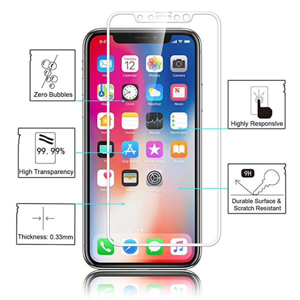 iPhone 11 (HuTechs) Carbon-Sk�rmskydd 3-PACK