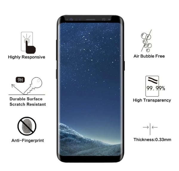 Samsung Galaxy S8+ Skärmskydd CASE-Friendly 2-PACK ProGuard
