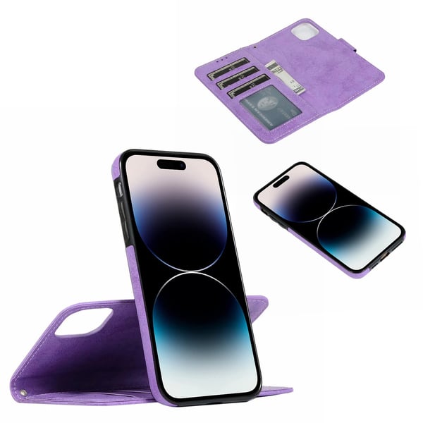 iPhone 14 Pro - Stilsäkert Plånboksfodral (LEMAN)