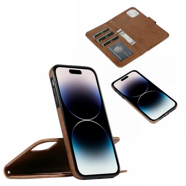 iPhone 14 Pro Max - Professionellt Leman Plånboksfodral