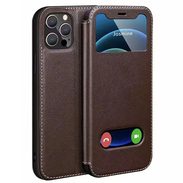 iPhone 13 Pro Läder-TPU Elegant och stötdämpande