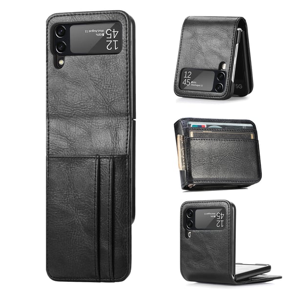 Samsung Galaxy Z Flip 4 - Elegant Skal med Kortfack