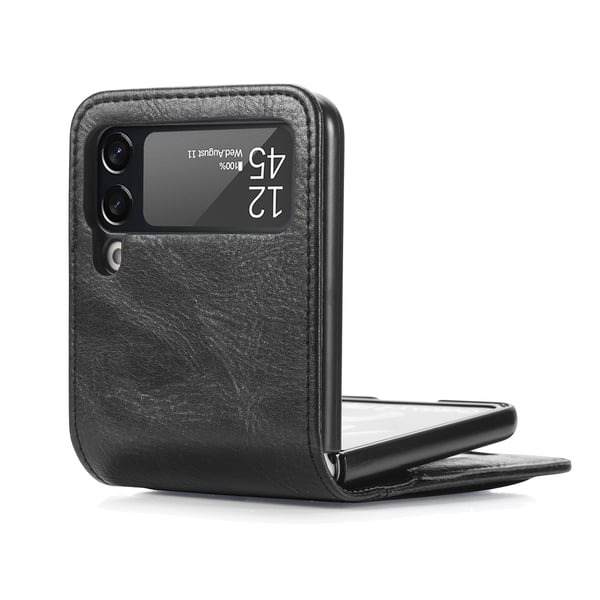 Samsung Galaxy Z Flip 4 - Elegant Smidigt Skal med Kortfack