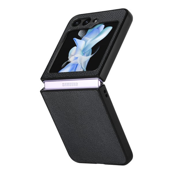 Galaxy Z Flip 5 - Elegant Litchi-mönstrat skal