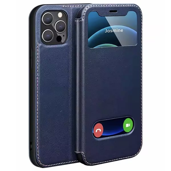 iPhone 13 Pro Läder-TPU Elegant och stötdämpande