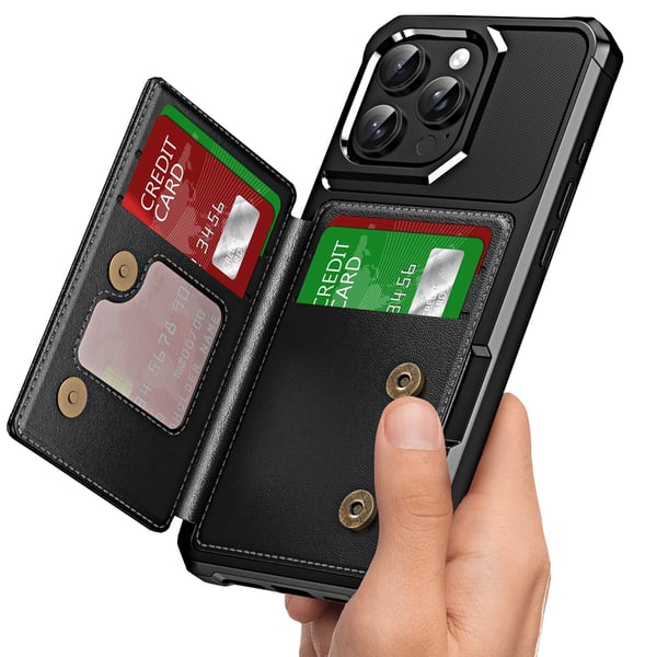 iPhone 14 Pro Max Plånboksfodral - Elegant Skydd med 4 Kortfack