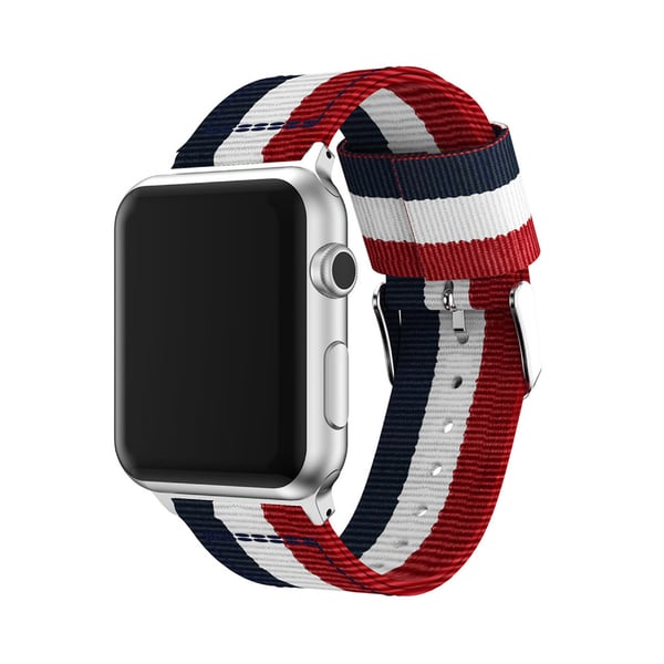 Apple Watch 4 - 40mm - Armband i Nylon & Rostfritt Stål