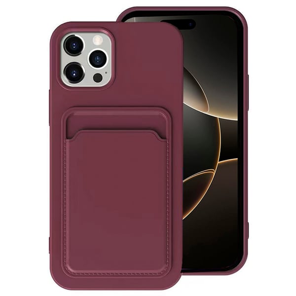 iPhone 16 Pro - Genomtänkt Floveme Skal med Korthållare