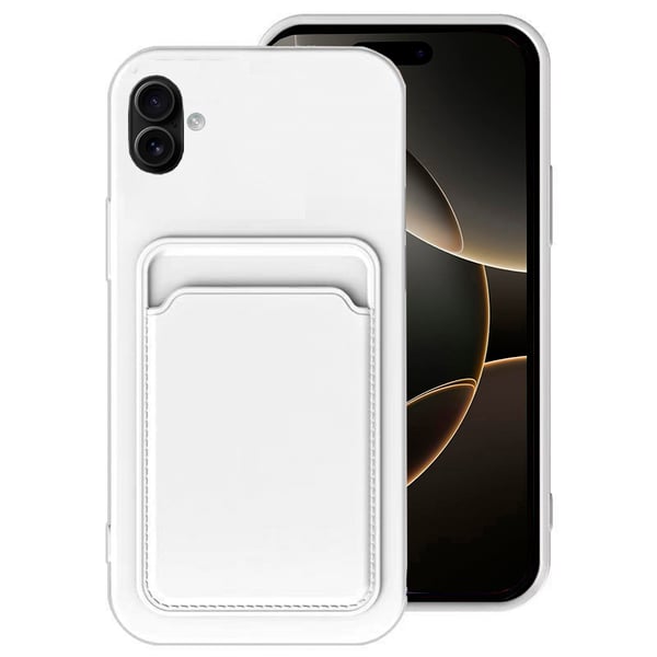 iPhone 16 - Smidigt Skal med Korthållare i Flera färgval
