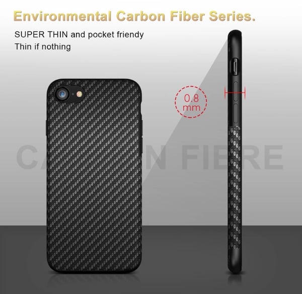 Stilrent skal iPhone 7 PLUS av FLOVEME (CARBON-serie) ORIGINAL
