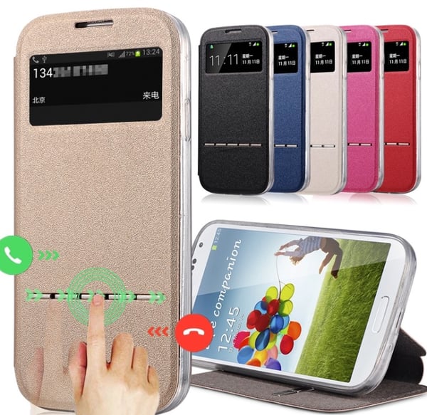 Samsung S8+ Smartfodral med fönster och svarsfunktion