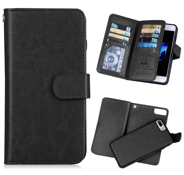 Stilrent Elegant 9-korts Plånboksfodral för iPhone 7 FLOVEME