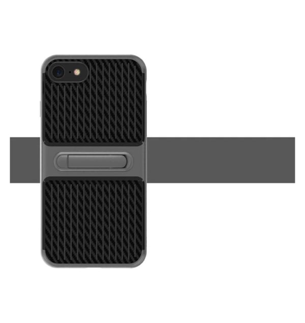 iPhone 8 PLUS - HYBRID Stötdämpande Karbon skal från FLOVEME
