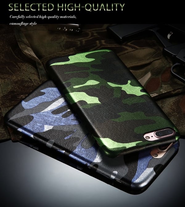 Stilrent Exklusivt Militärmönstrat skal - iPhone 7 PLUS NKOBEE