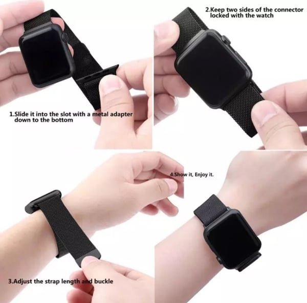 Apple Watch 42mm - Stållänk i Rostfritt Stål från Royben