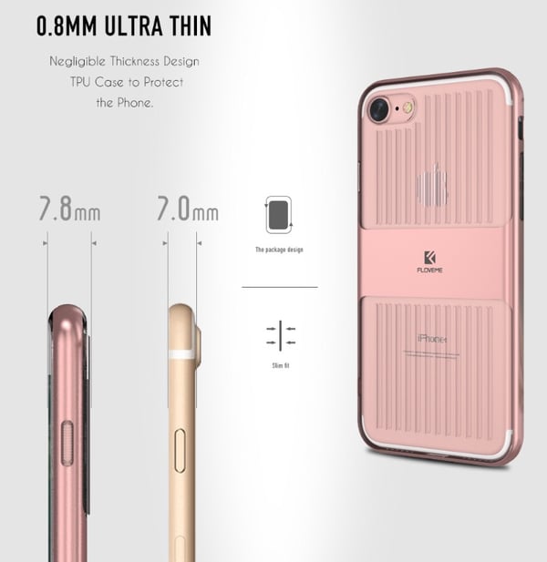 iPhone 6/6S PLUS - HYBRID Skal Stilrent Stötsäkert FLOVEME