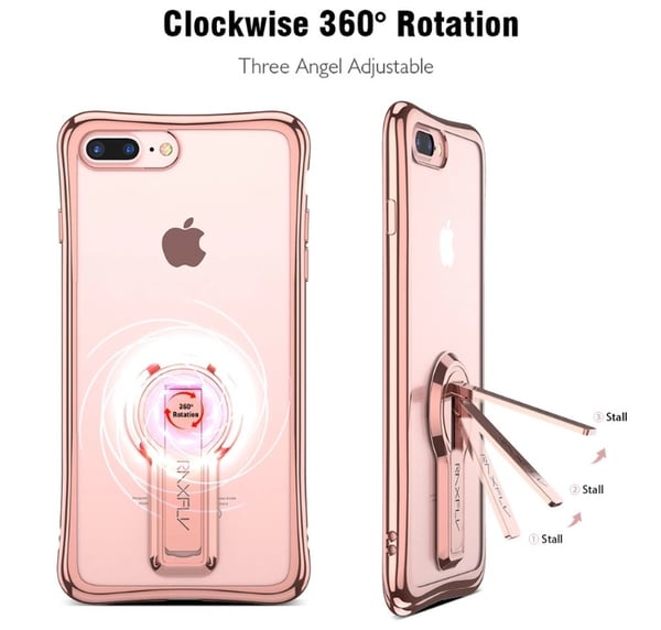 iPhone 7 - Smart Stilsäkert Skal från RAXFLY med Kickstand