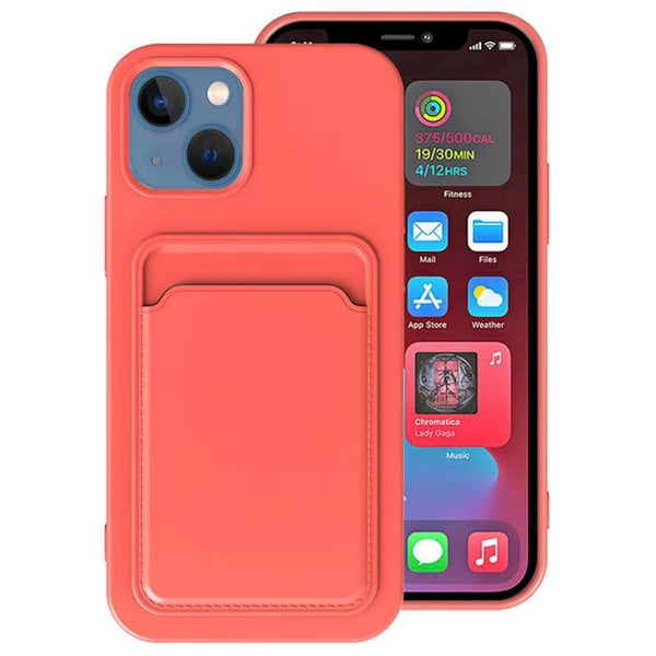 iPhone 14 Plus - Smart & Stilsäkert Skal med Korthållare