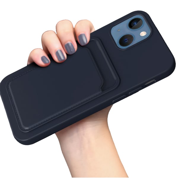 iPhone 14 Plus - Lätt & Smidigt Skal med Korthållare