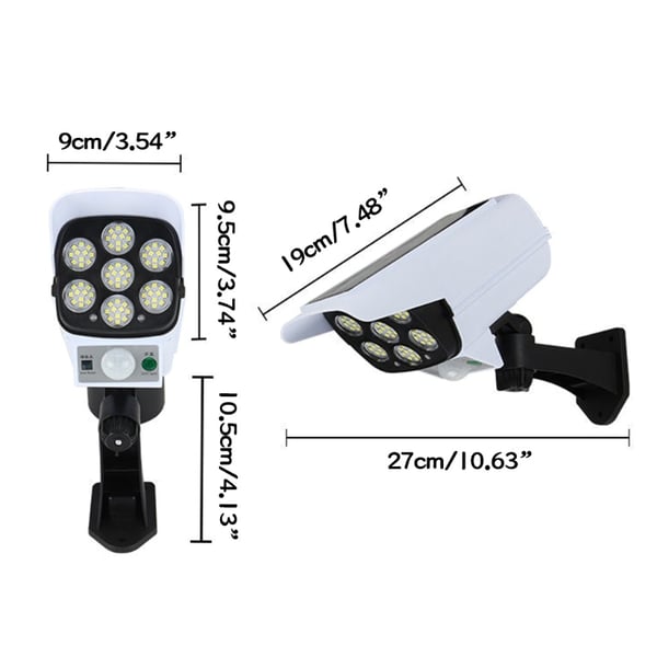 Effektfull Solcells Utomhusbelyning Rörelsesensor