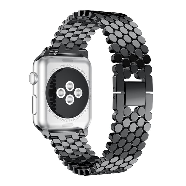 LEMAN Stållänk till Apple Watch 38mm (3/2/1)