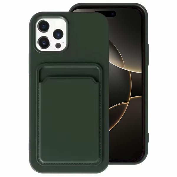 iPhone 16 Pro - Genomtänkt Floveme Skal med Korthållare