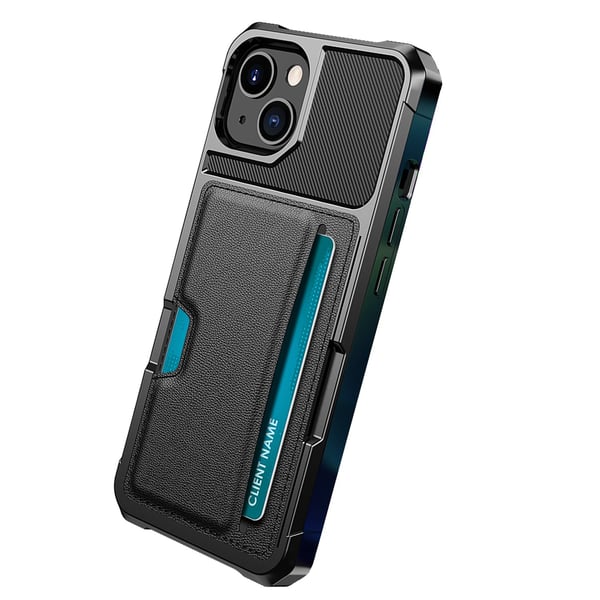 iPhone 13 Fodral - Elegant Kortförvaring & Fullt Skydd