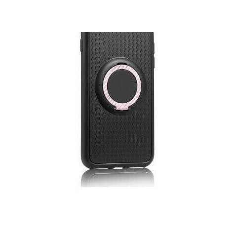 Galaxy S8+ - Carbon Silikonskal med Ringhållare FLOVEME