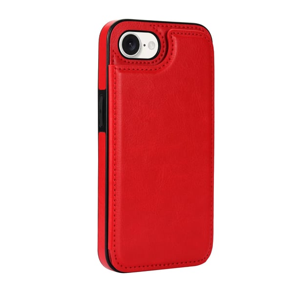 iPhone 16E - Stilrent Skal med Plånbok/Kortfack