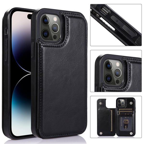 iPhone 14 Pro Max - Stilrent Skal med Korthållare