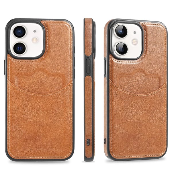 iPhone 12 mini - Elegant Skalfodral med Kortplats