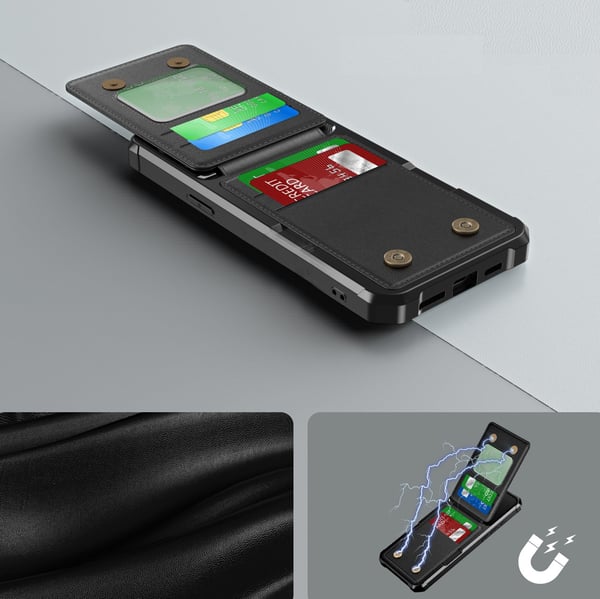 iPhone 14 Pro Plånboksfodral - Slimmat Fodral med Kortförvaring