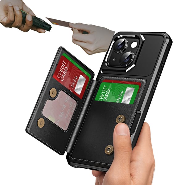 iPhone 14 Kortfodral - Slimmad Design med 4 Kortplatser