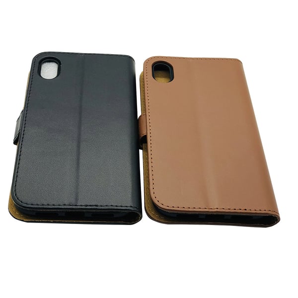 iPhone XS Max - Stilrent Plånboksfodral i Läder från TOMKAS