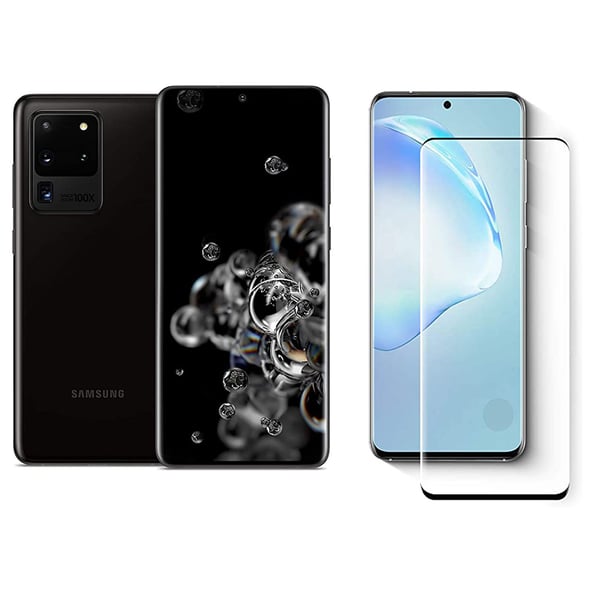 S20 Ultra 3-PACK Skärmskydd 3D CASE-F 9H 0,2mm HD-Clear